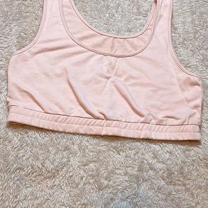 Comfortable Pink Crop Top, Size L